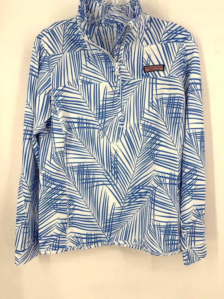 Size S Vineyard Vines Blue Print Shirt