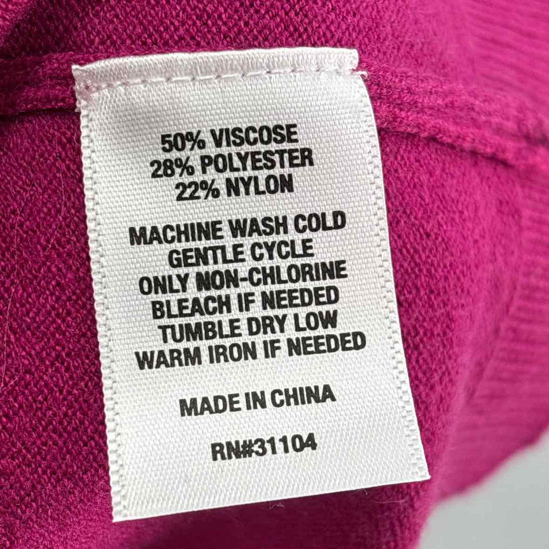 Size L WONDERLY Hot Pink Knit Sweater