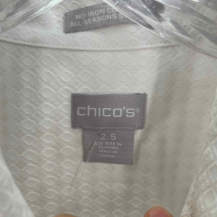Size L Chico's White Shirt