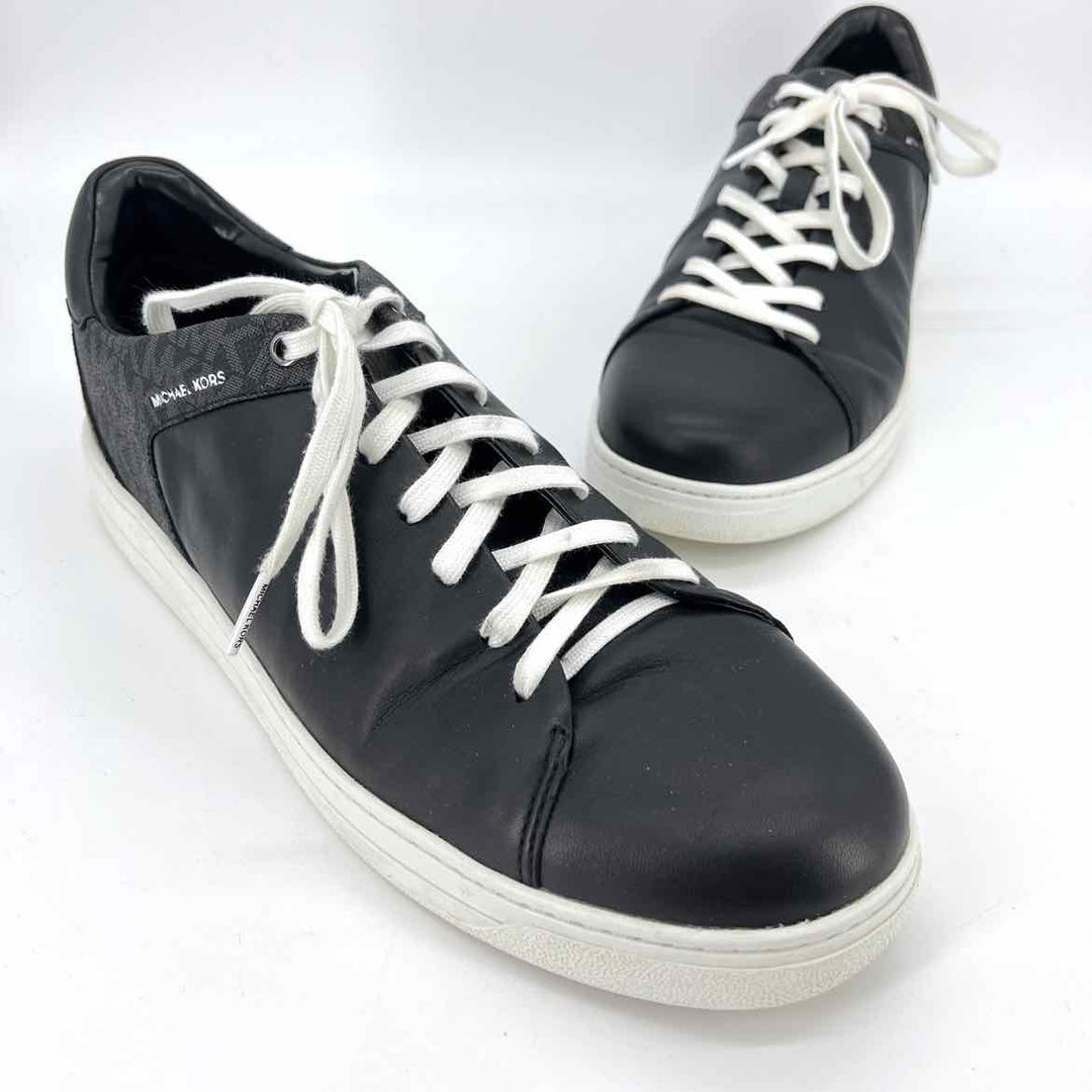 Shoe Size 4.5 Michael Kors Black Leather Canvas Sneakers