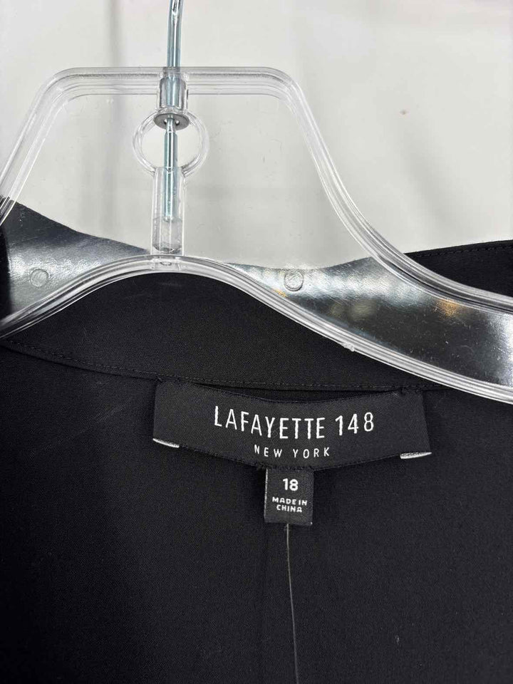 Size 18 LAFAYETTE Black Cotton Shirt