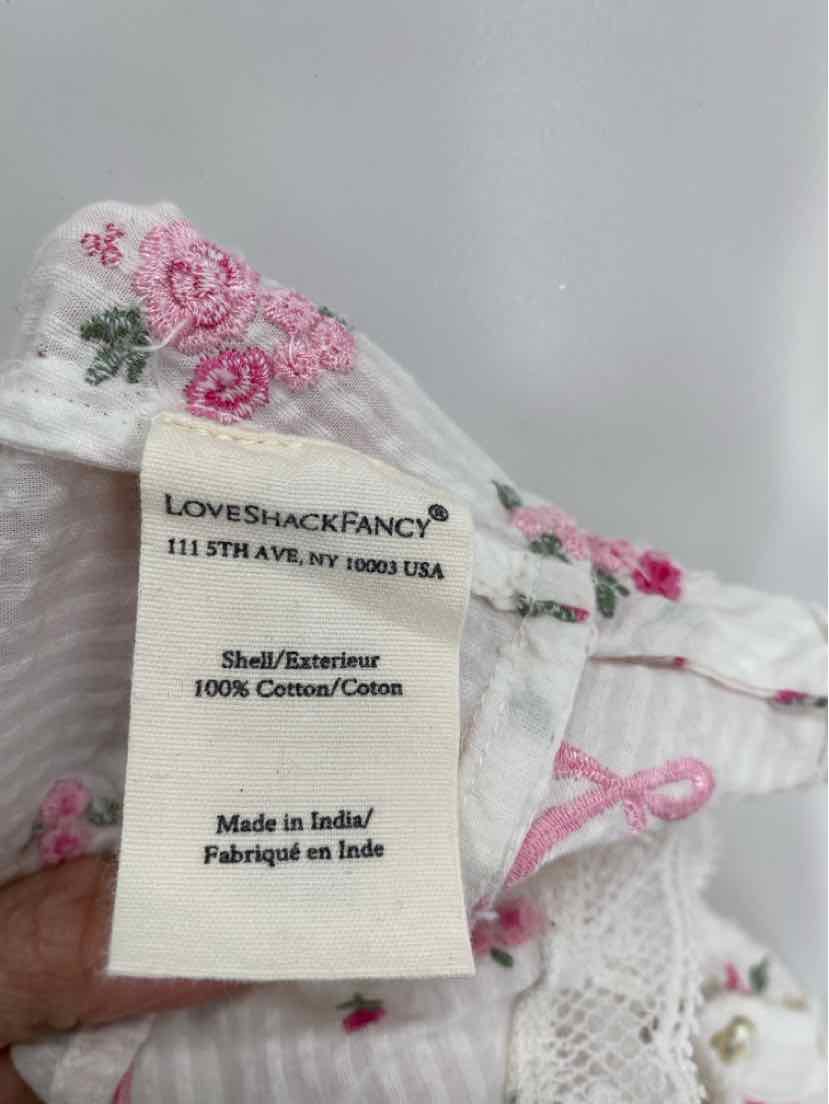 Size L LOVE SHACK FANCY White Shirt