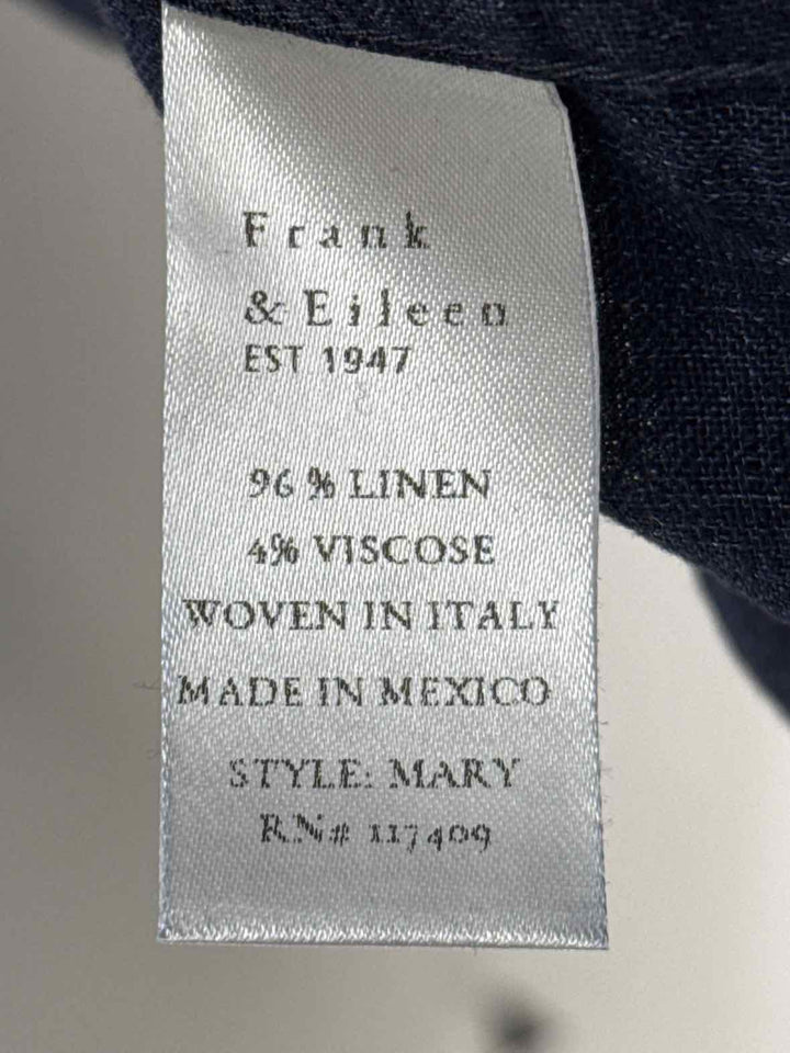 Size XL FRANK & EILEEN Navy Print Dress