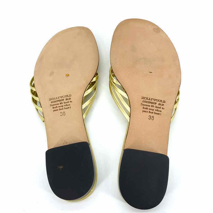 Shoe Size 7 Gold Luxury - Sandals