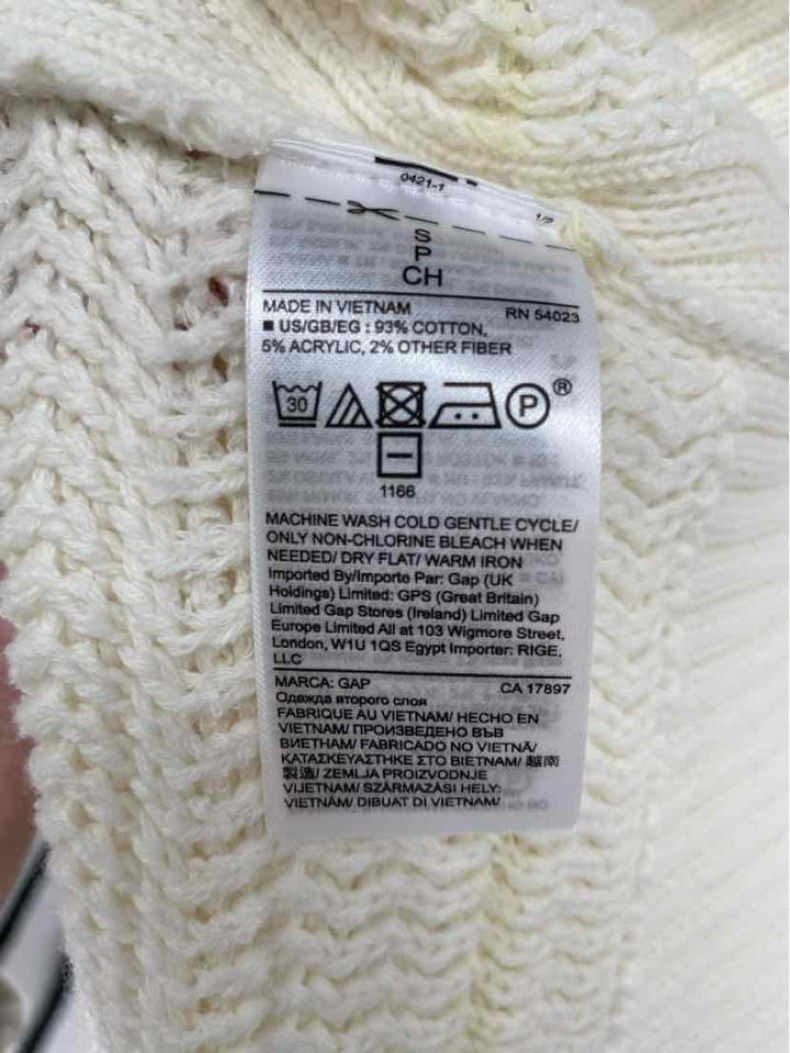 Size S GAP Cream Sweater