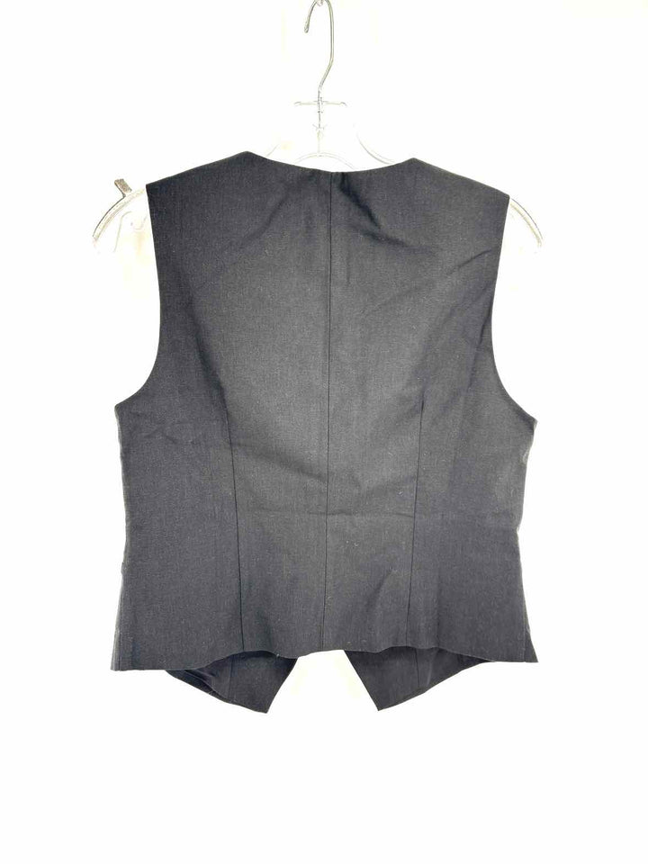 Size M Black Linen Vest