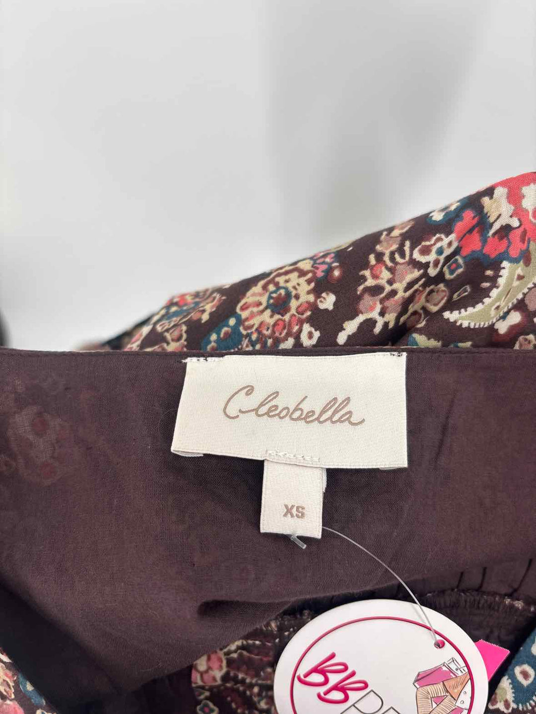 Size XS CLEOBELLA Brown Print Dress