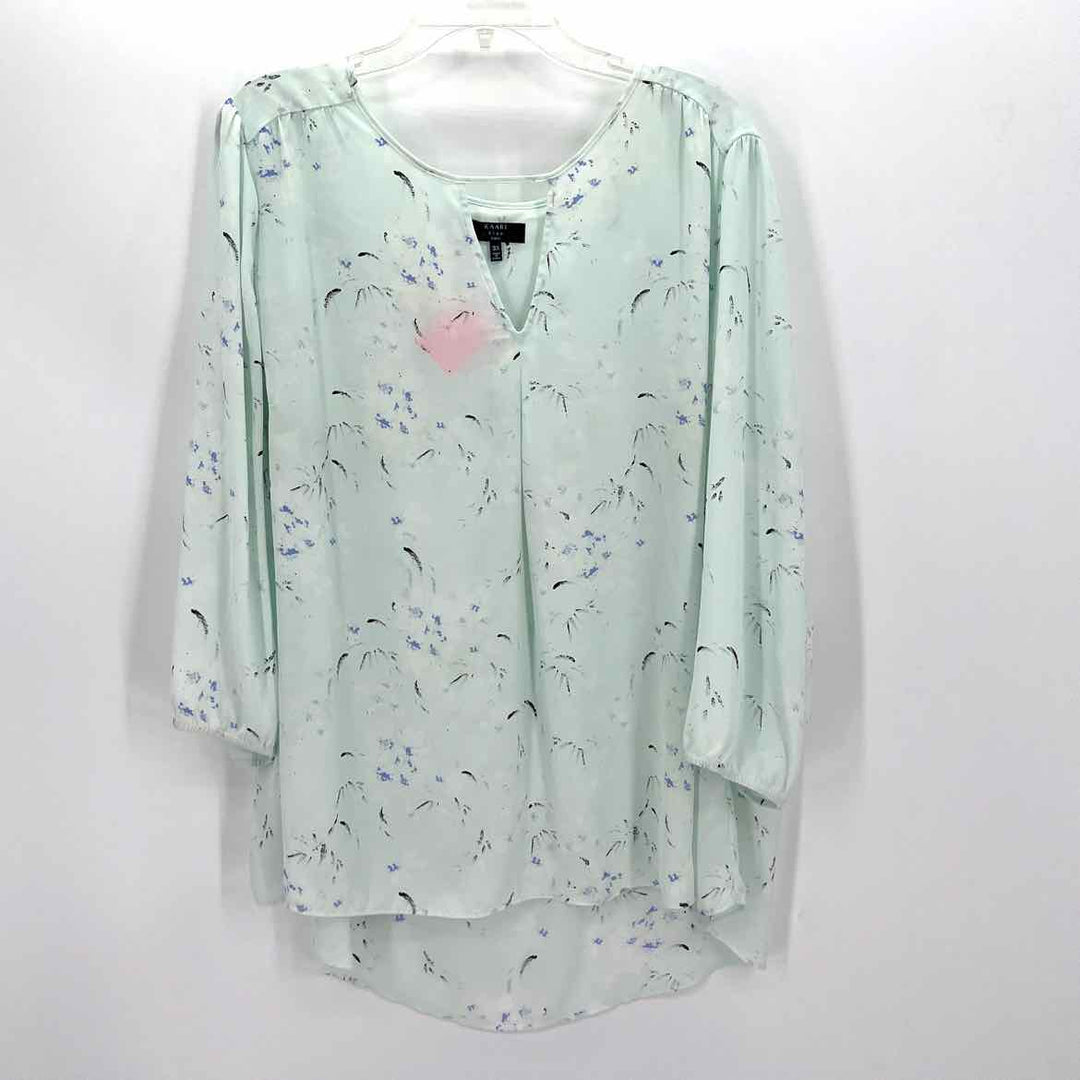 Size 3X KAARI Aqua Shirt