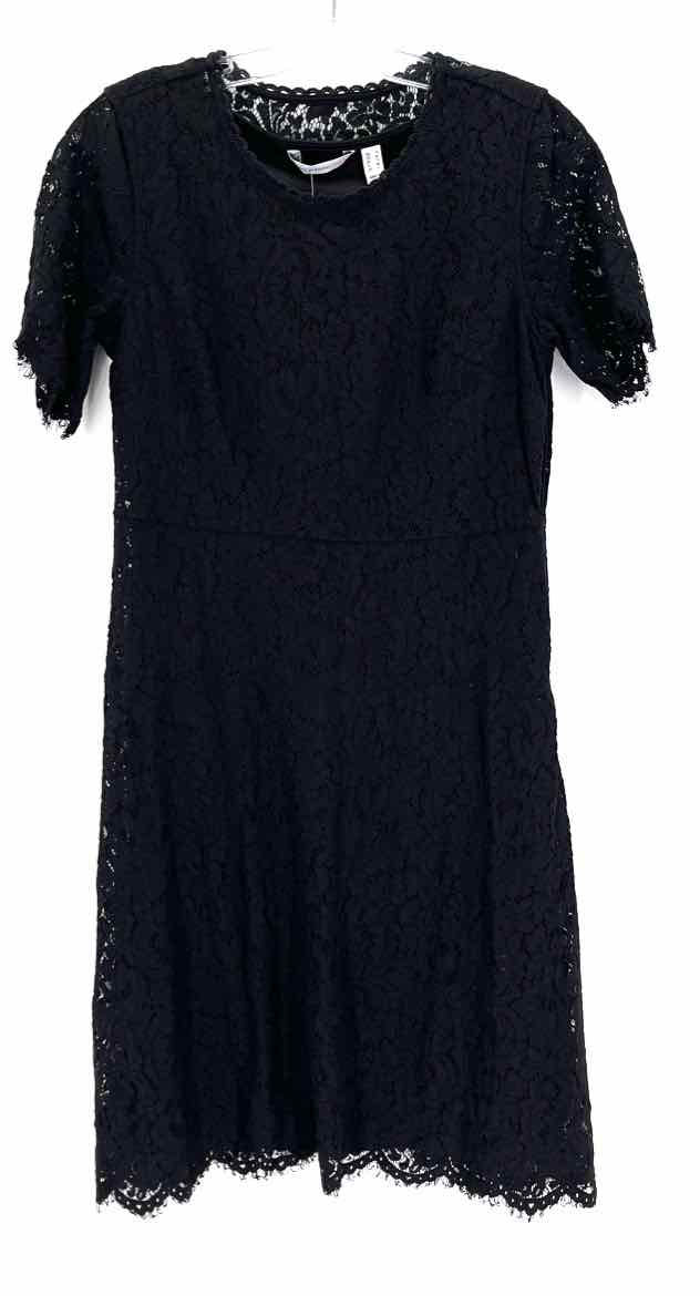 Size S ISSAC MIZRAHI Black Lace Dress