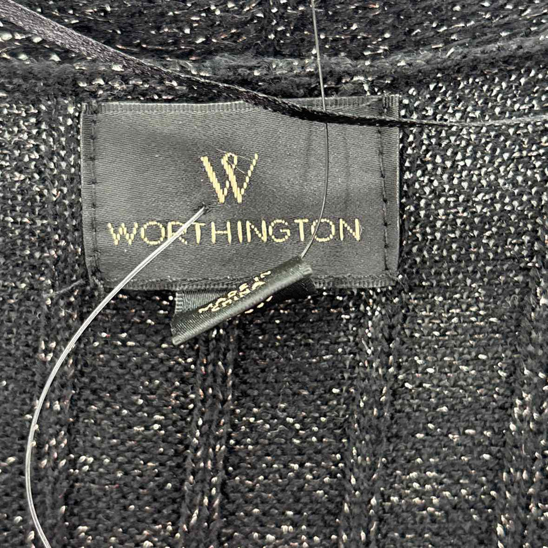 Size XL WORTHINGTON Black Knit Sweater