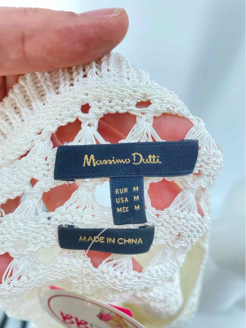 Size M MASSIMO DUTTI Cream Shirt