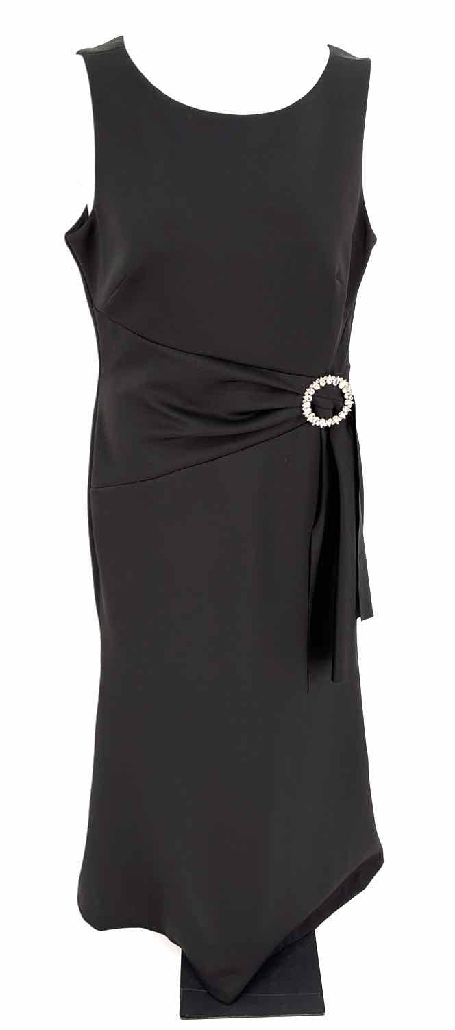Size 14 ELIZA J Black Rhinestone Dress