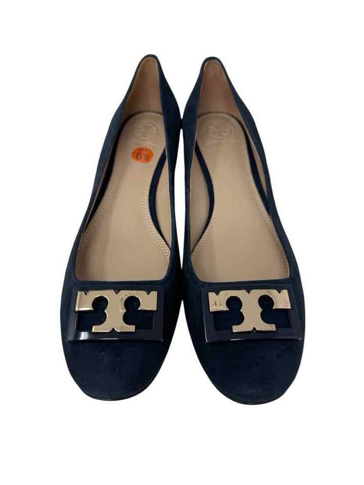 Shoe Size 8.5 Tory Burch Navy Suede Pumps