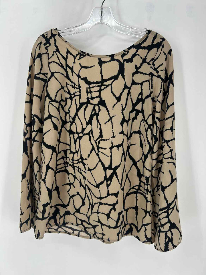 Size S Brown Print Shirt