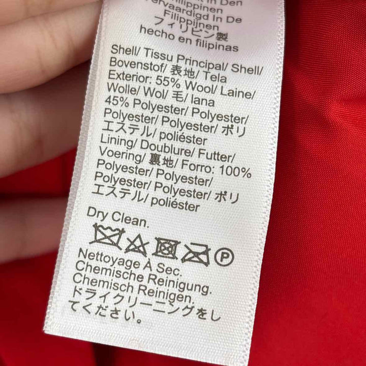 Size 10 J Crew Red Print Skirt