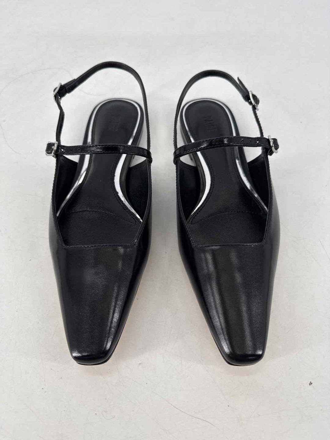 Shoe Size 7 PAIGE Black Leather Flats