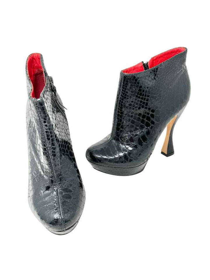 Shoe Size 37 Alice + Olivia Black Leather Boots