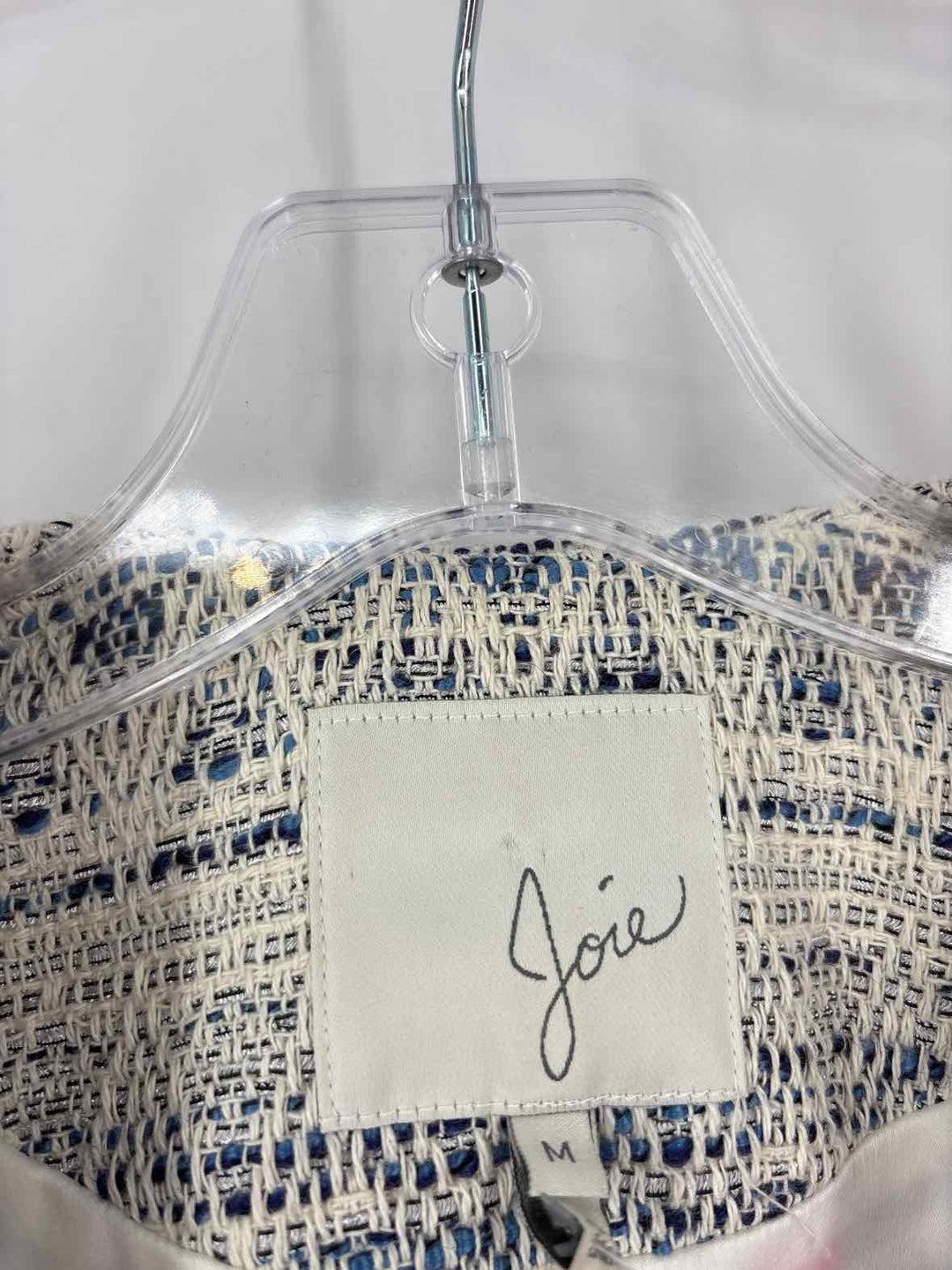 Size M JOIE Blue Tweed Blazer