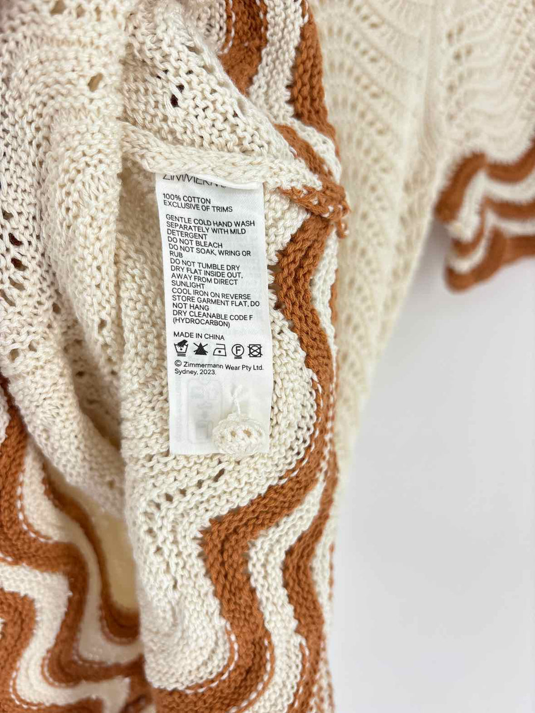Size 0 ZIMMERMAN Tan Knit Sweater