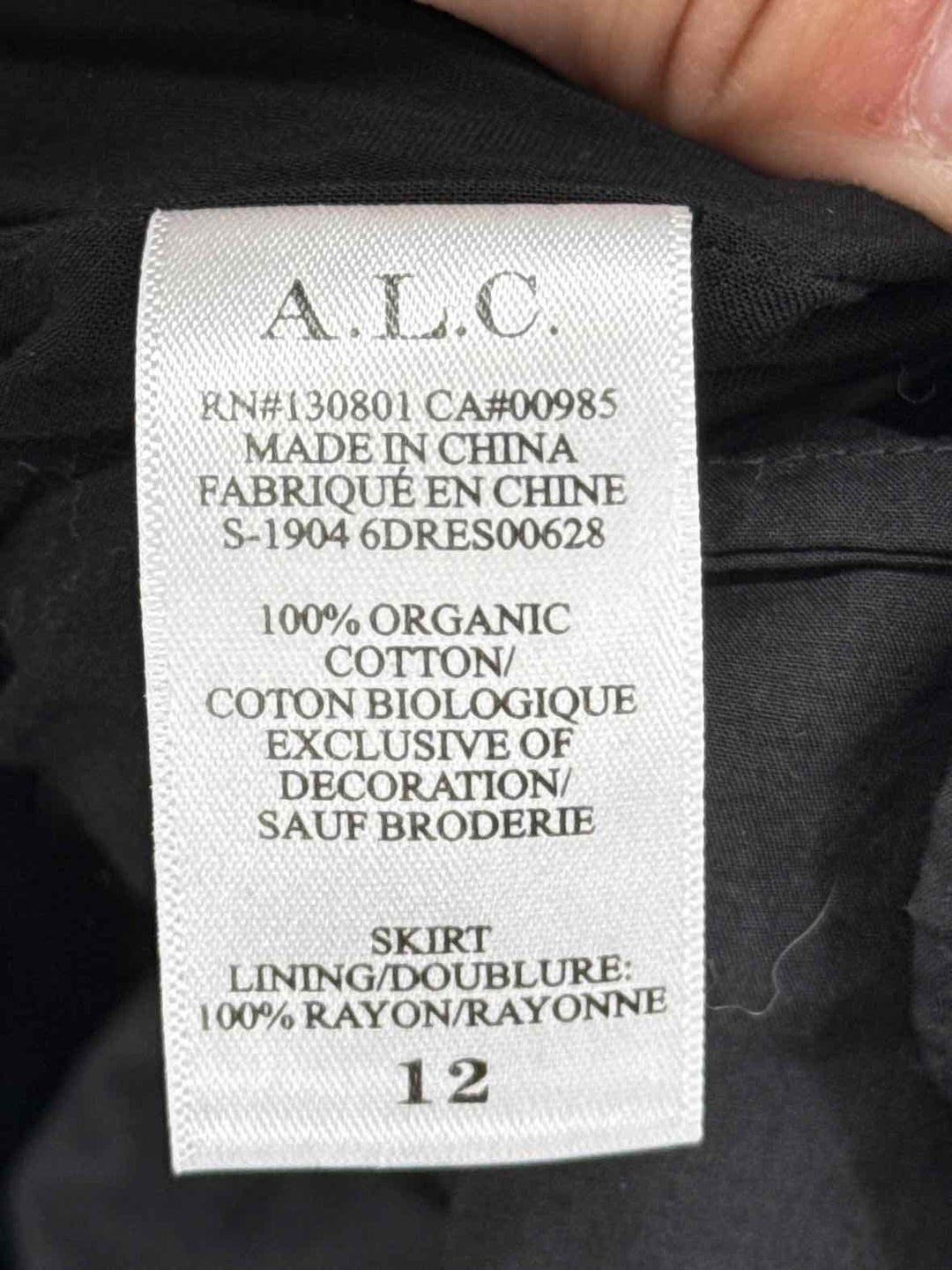 Size 12 ALC Black Dress