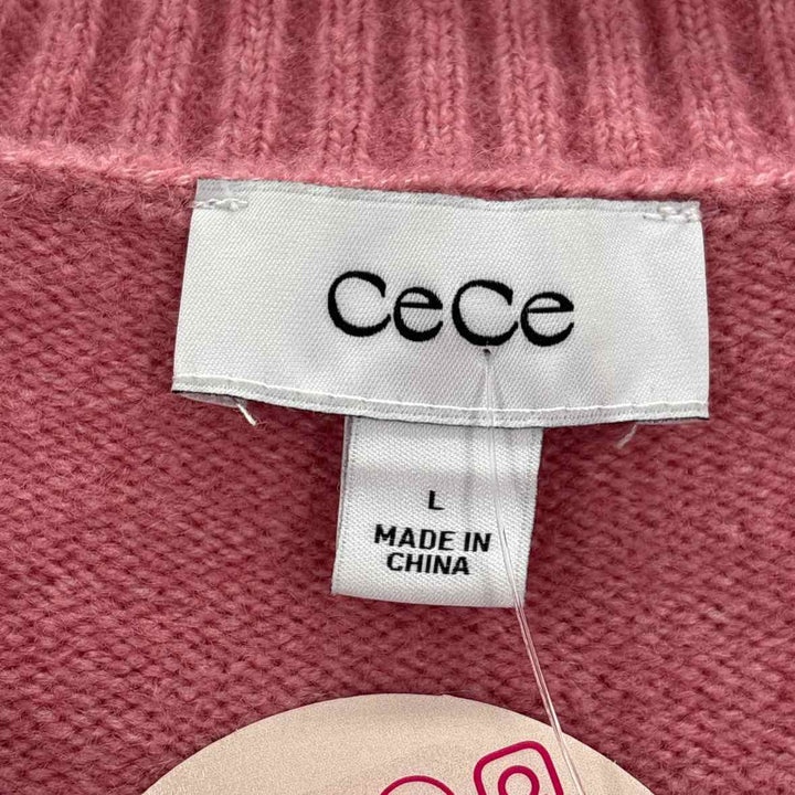 Size L CECE Pink Sweater