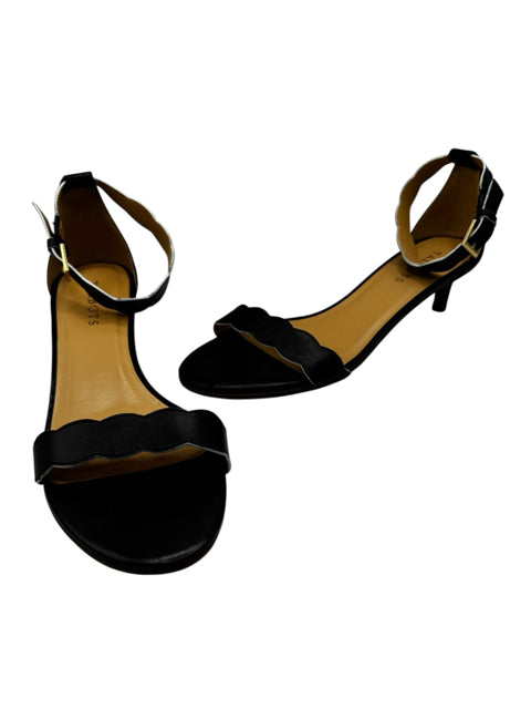 Shoe Size 9 Talbots Black Leather Sandals