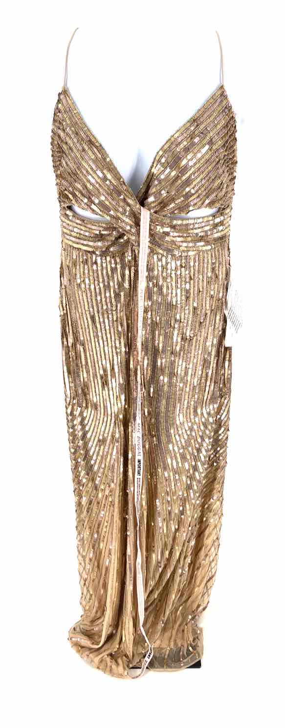 Size 16 MAC DUGGAL Champagne Dress
