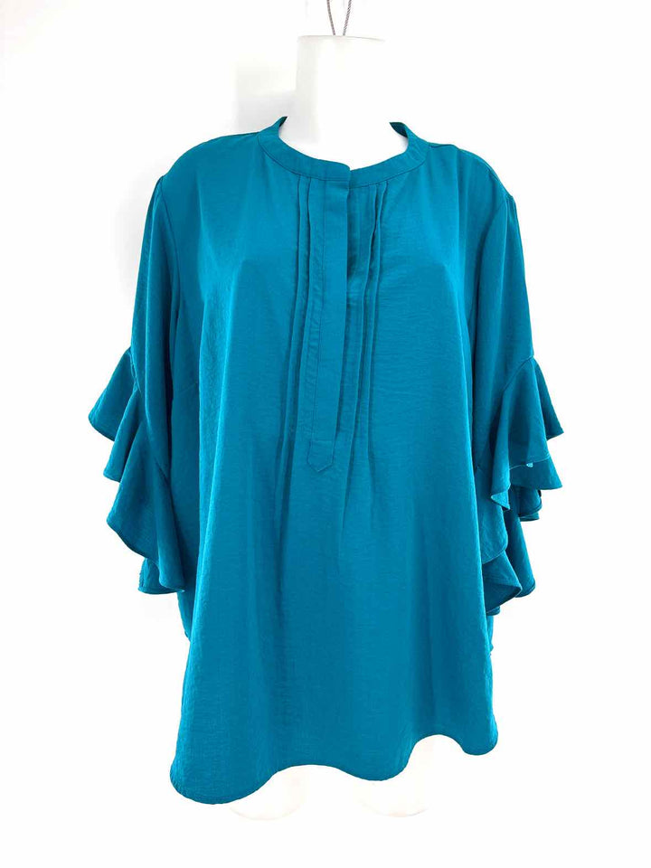 Size 2X Vince Camuto Teal Shirt