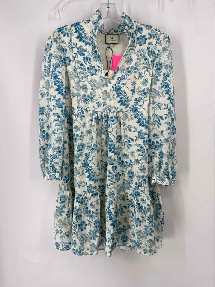 Size XS TUCKERNUCK Blue Print Dress