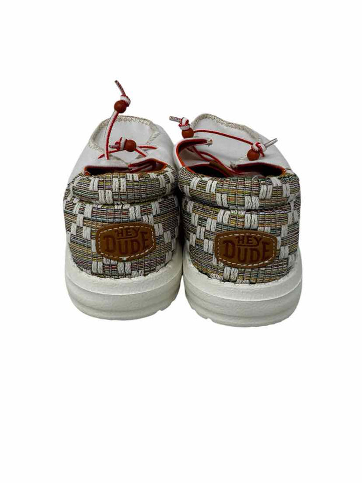Shoe Size 8 HEY DUDE Ivory Canvas Sneakers