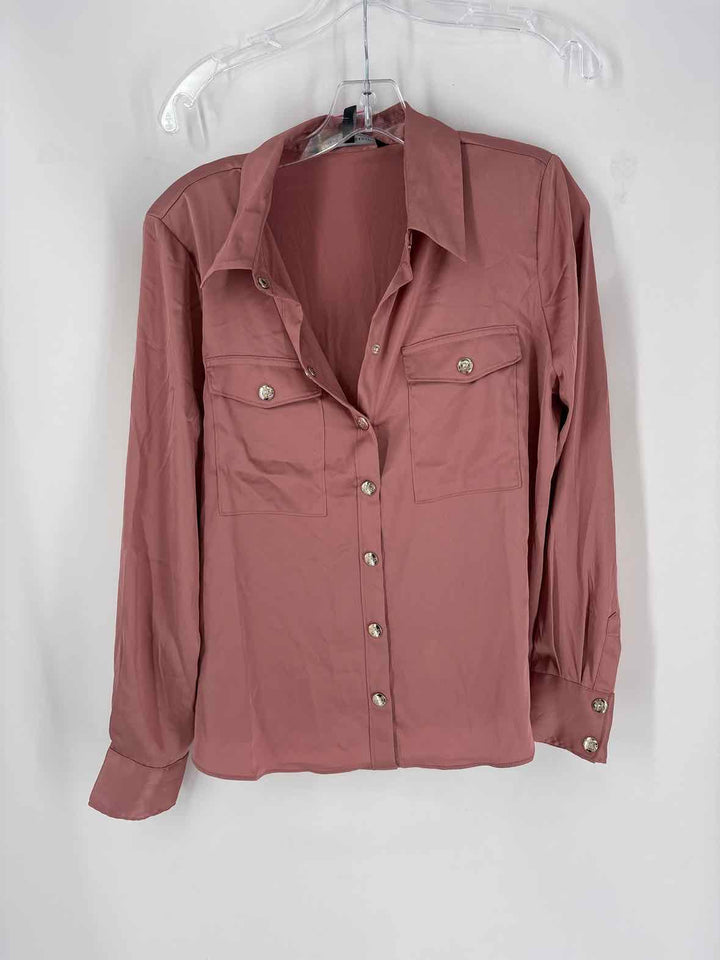 Size L White House Black Market Pink Shirt