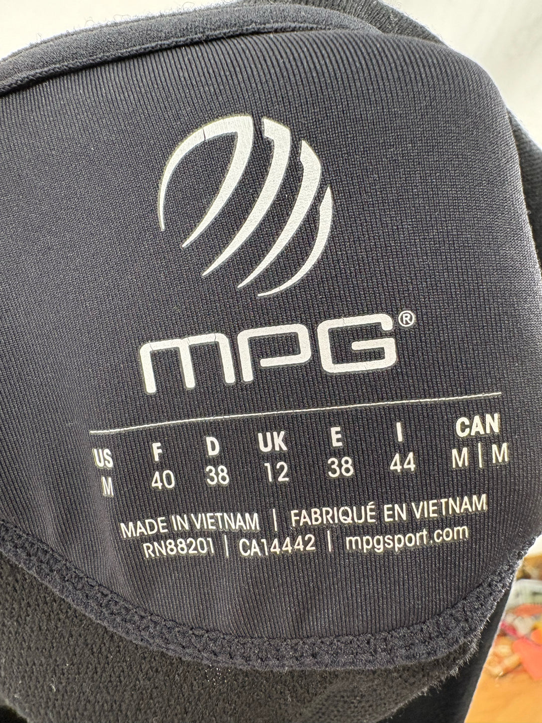 Size M MPG Black Cotton Shirt