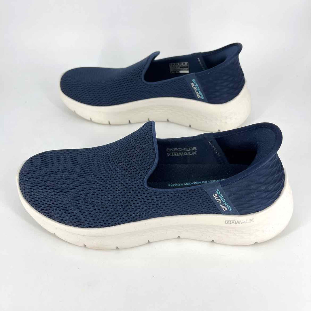 Shoe Size 8 Sketchers Navy Knit Sneakers
