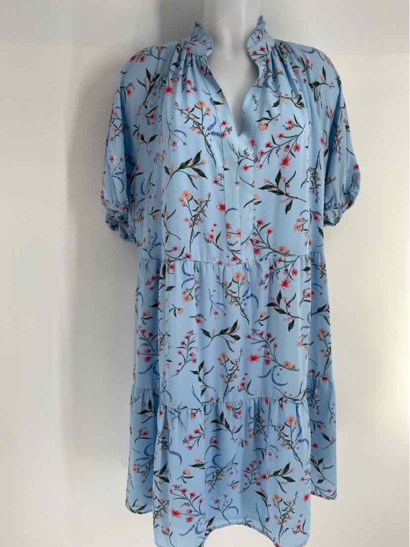 Size 2X CECE Blue Dress