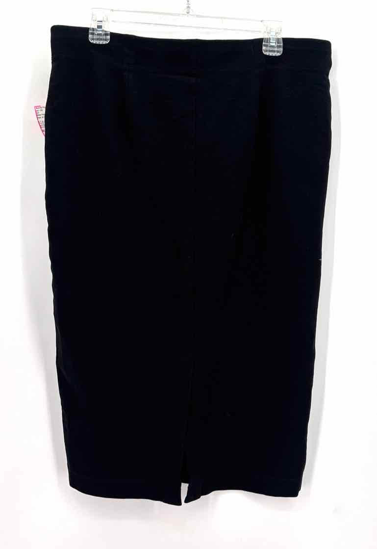 Size L Eileen Fisher Black Skirt