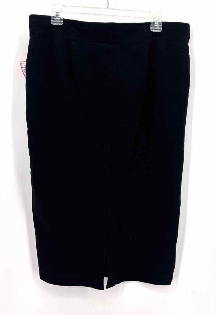 Size L Eileen Fisher Black Skirt