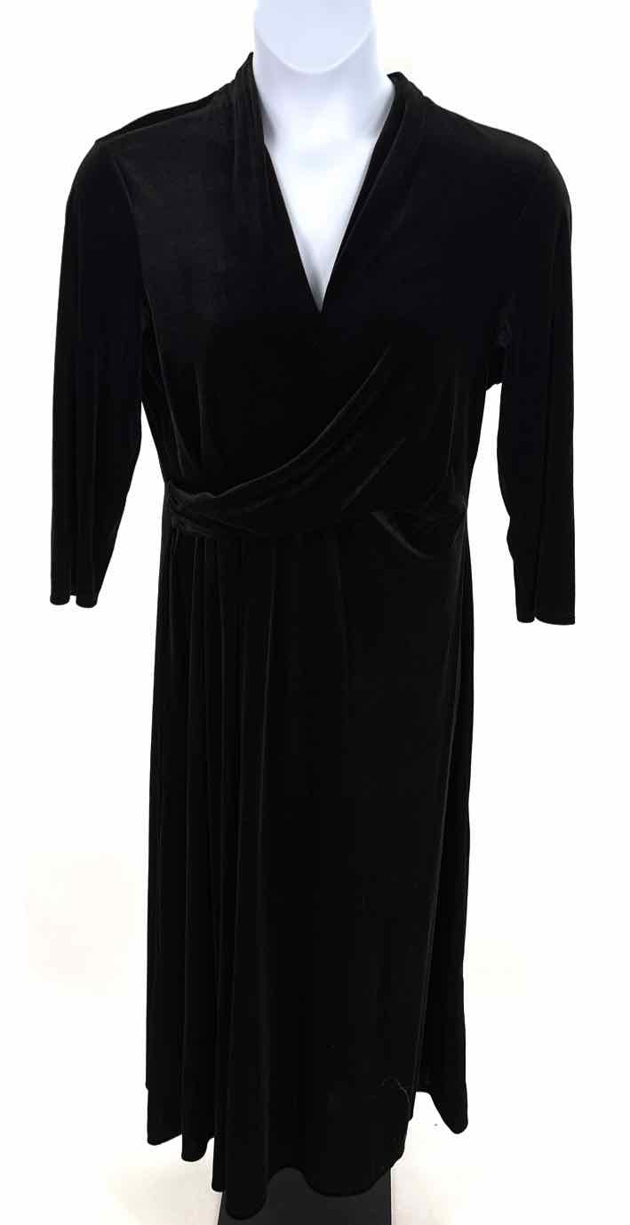 Size XL CHAUS Black Velvet Dress