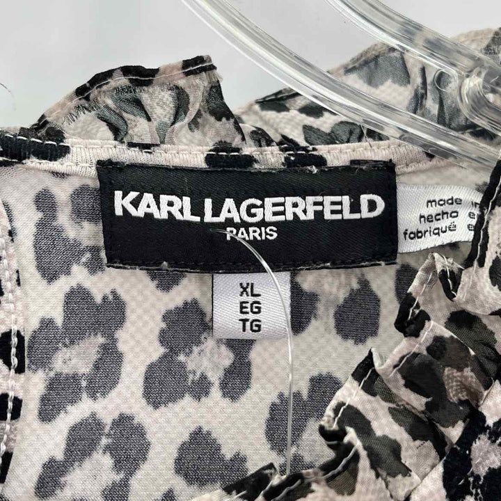 Size XL KARL LAGERFELD Gray Shirt