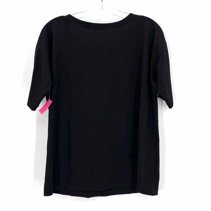 Size M J JILL Black Cotton Tencel Shirt