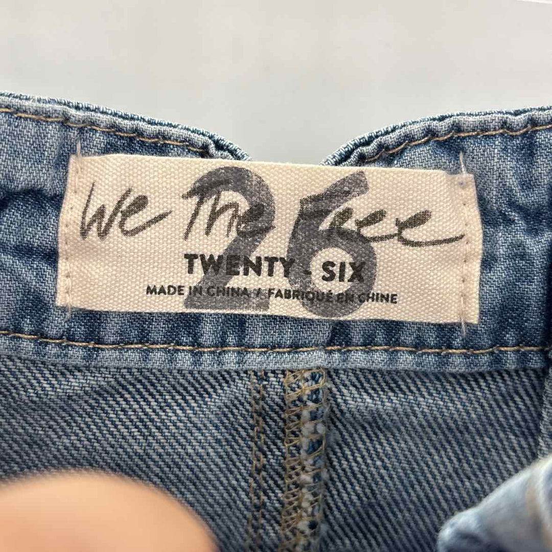 Size 26 WE THE FREE Blue Denim Skirt