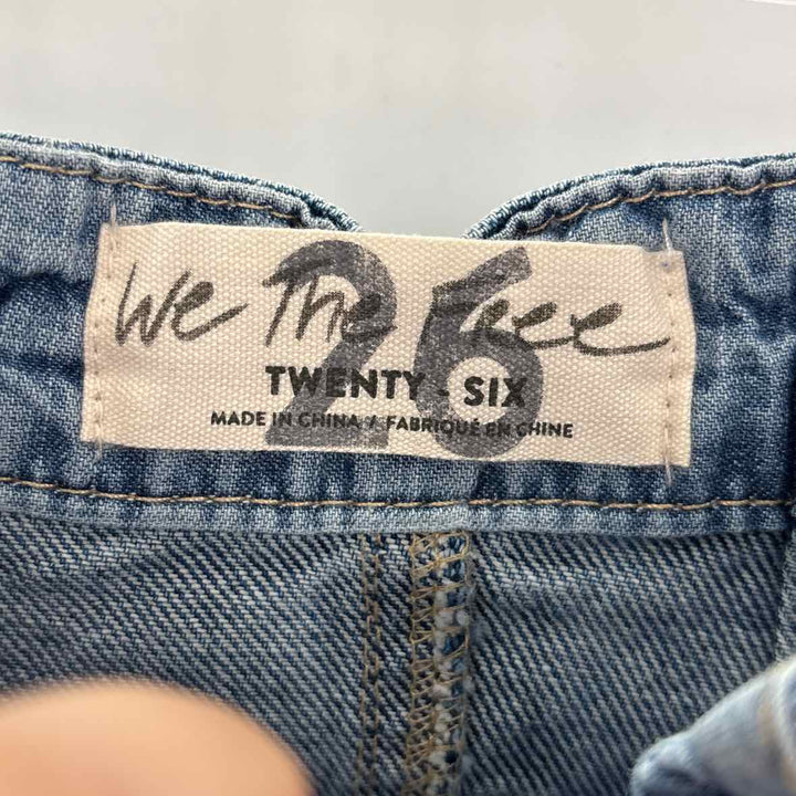 Size 26 WE THE FREE Blue Denim Skirt