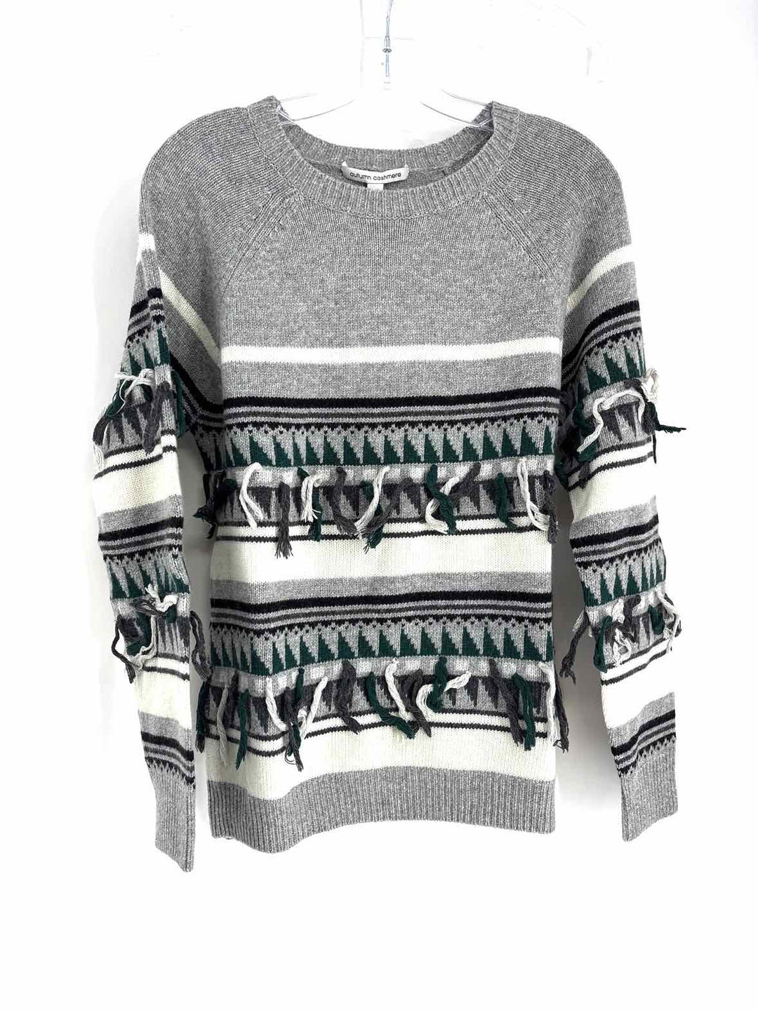 Size L AUTUMN CASHMERE Gray Cashmere Sweater