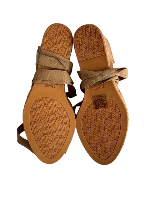 Shoe Size 36 Stuart Weitzman Pink Canvas Sandals