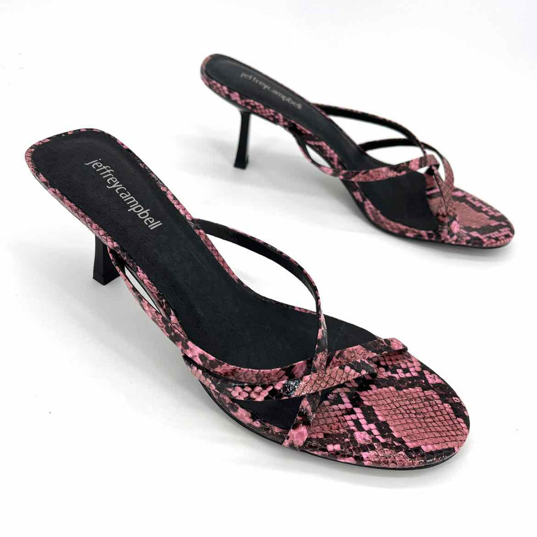Shoe Size 9.5 JEFFREY CAMPBELL PINK PRINT Sandals