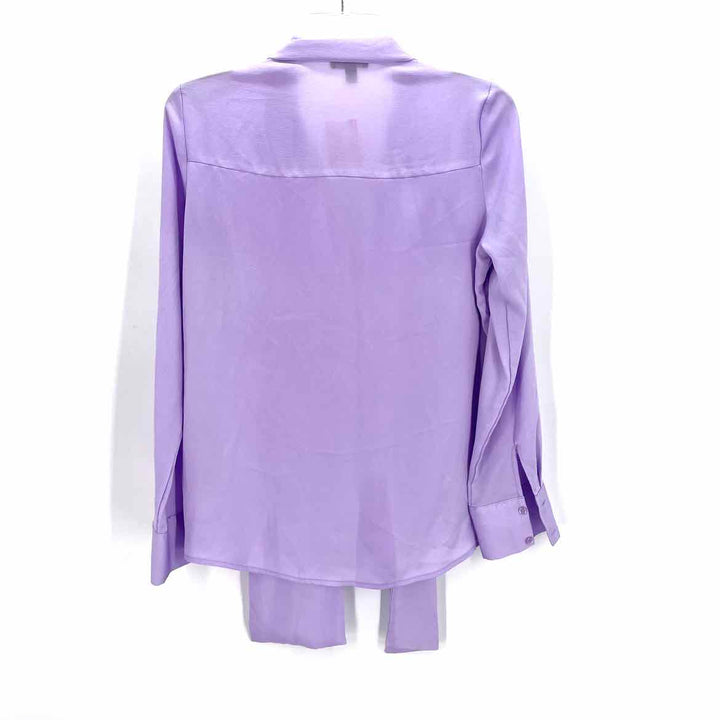 Size S EXPRESS Lavender Sateen Shirt
