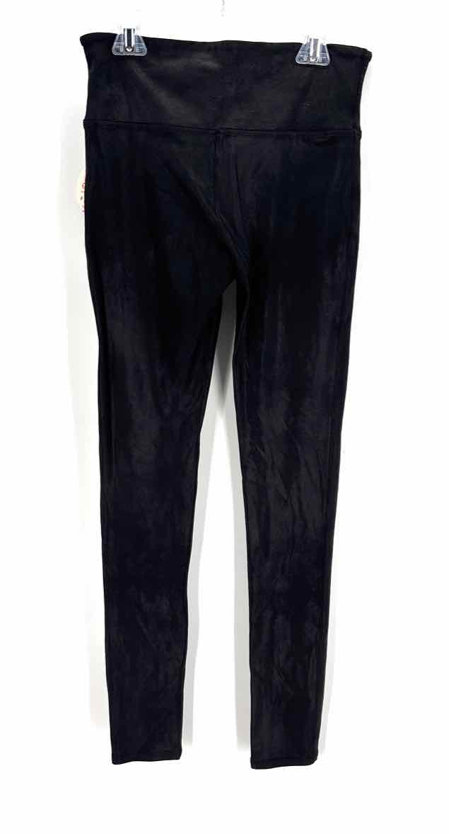 Size M SPANX Black Faux Leather Leggings