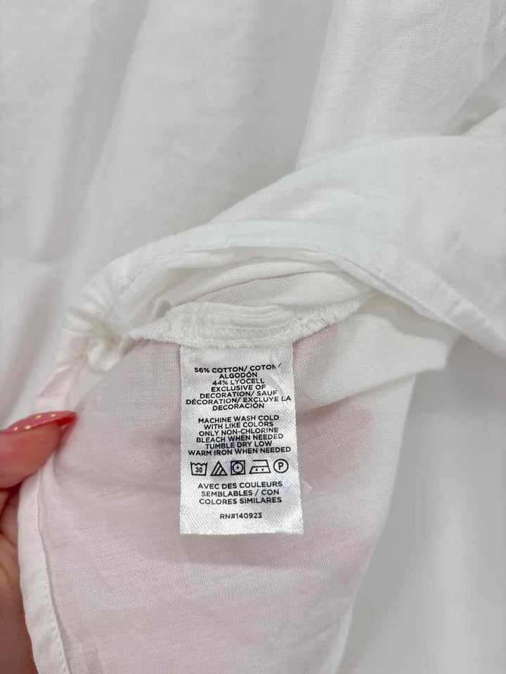 Size L Ann Taylor White Shirt