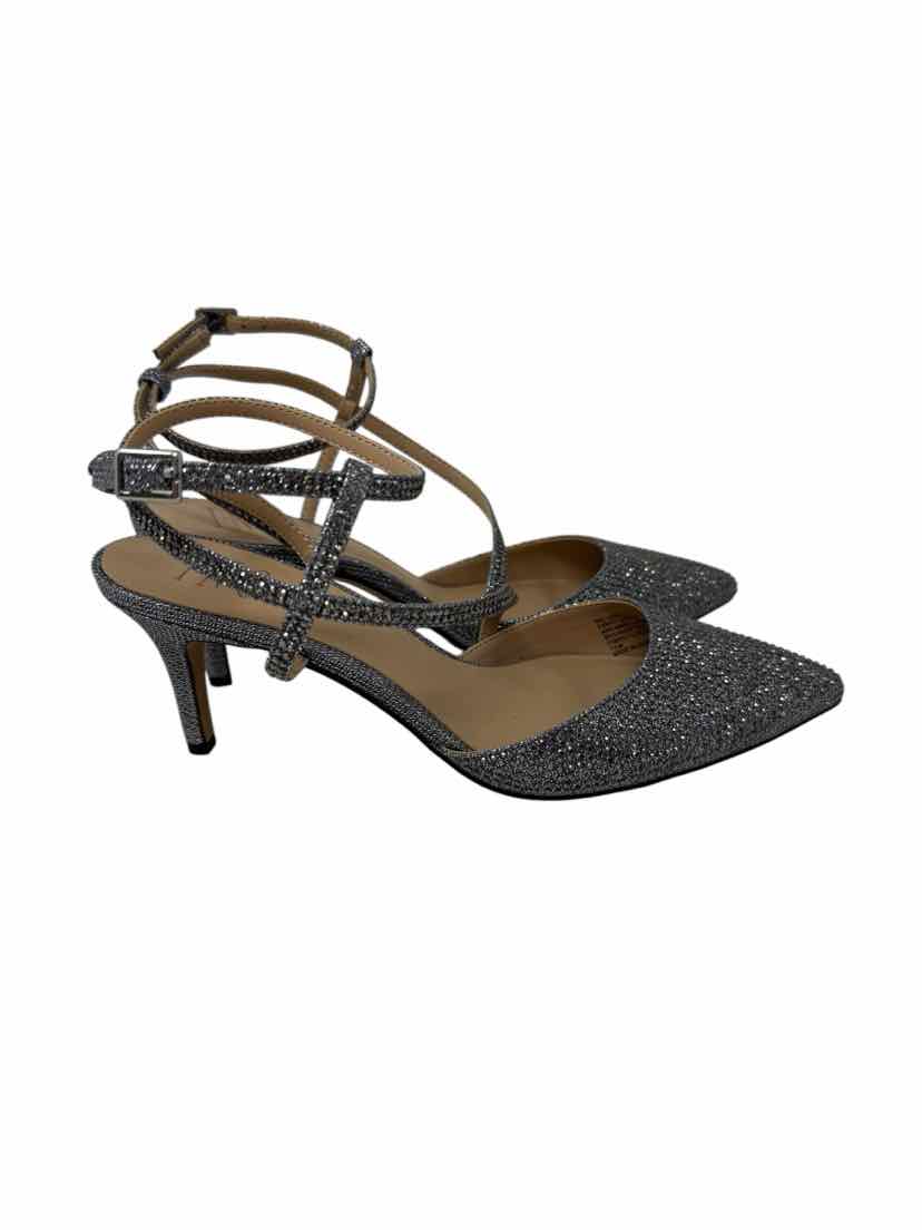 Shoe Size 7.5 INC Silver Pumps