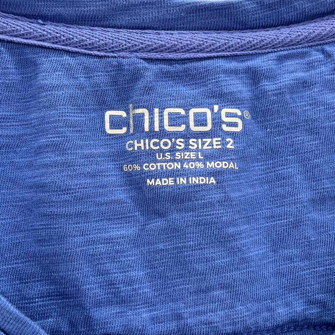 Size L Chico's Blue Shirt
