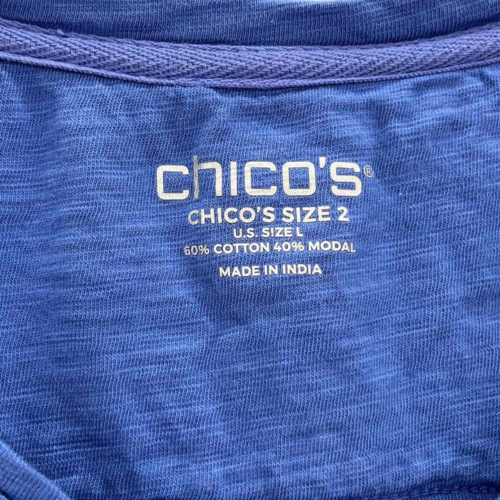 Size L Chico's Blue Shirt